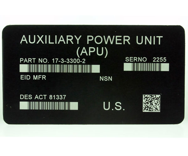 IUID Plates & Labels | IUID Marking, Verification & Registration Services