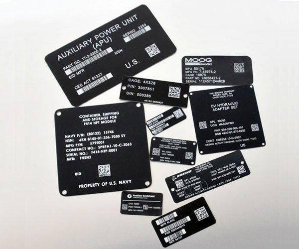IUID Plates and Labels Laser Marking Service