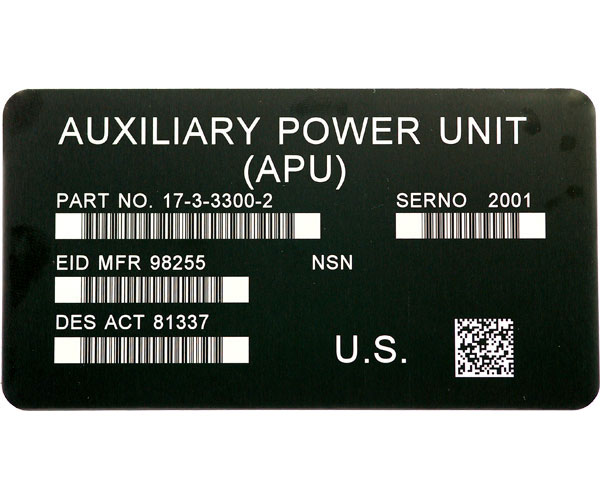 IUID Plates & Labels | IUID Marking, Verification & Registration Services