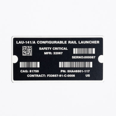 IUID Plates & Labels | IUID Marking, Verification & Registration Services